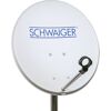 SAT-Spiegel Stahl hellgrau Ø 55 cm