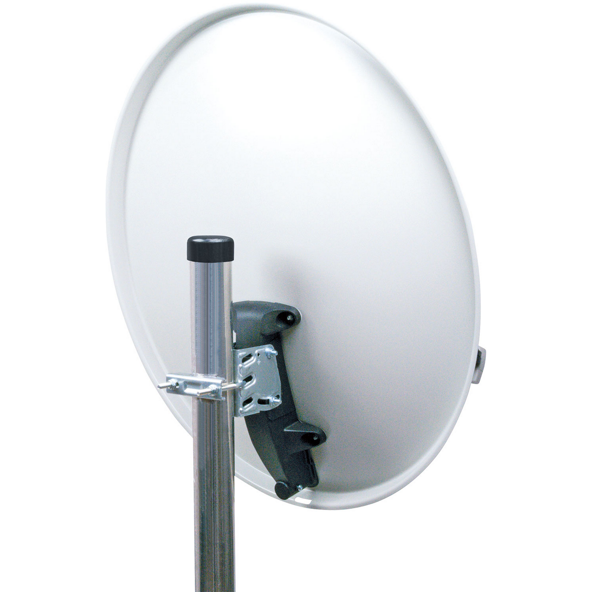 SAT-Spiegel Stahl hellgrau Ø 55 cm
