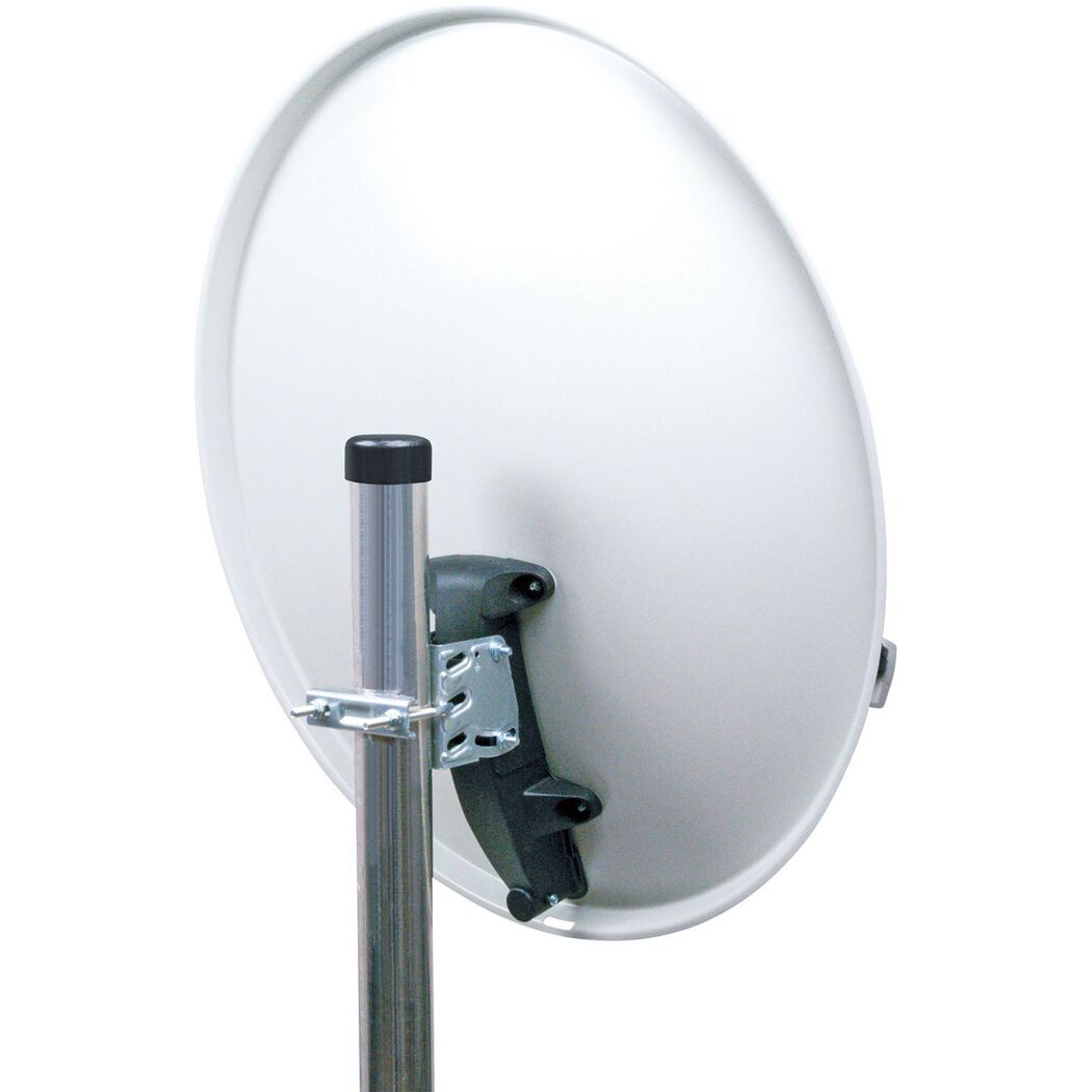 SAT-Spiegel Stahl hellgrau Ø 55 cm