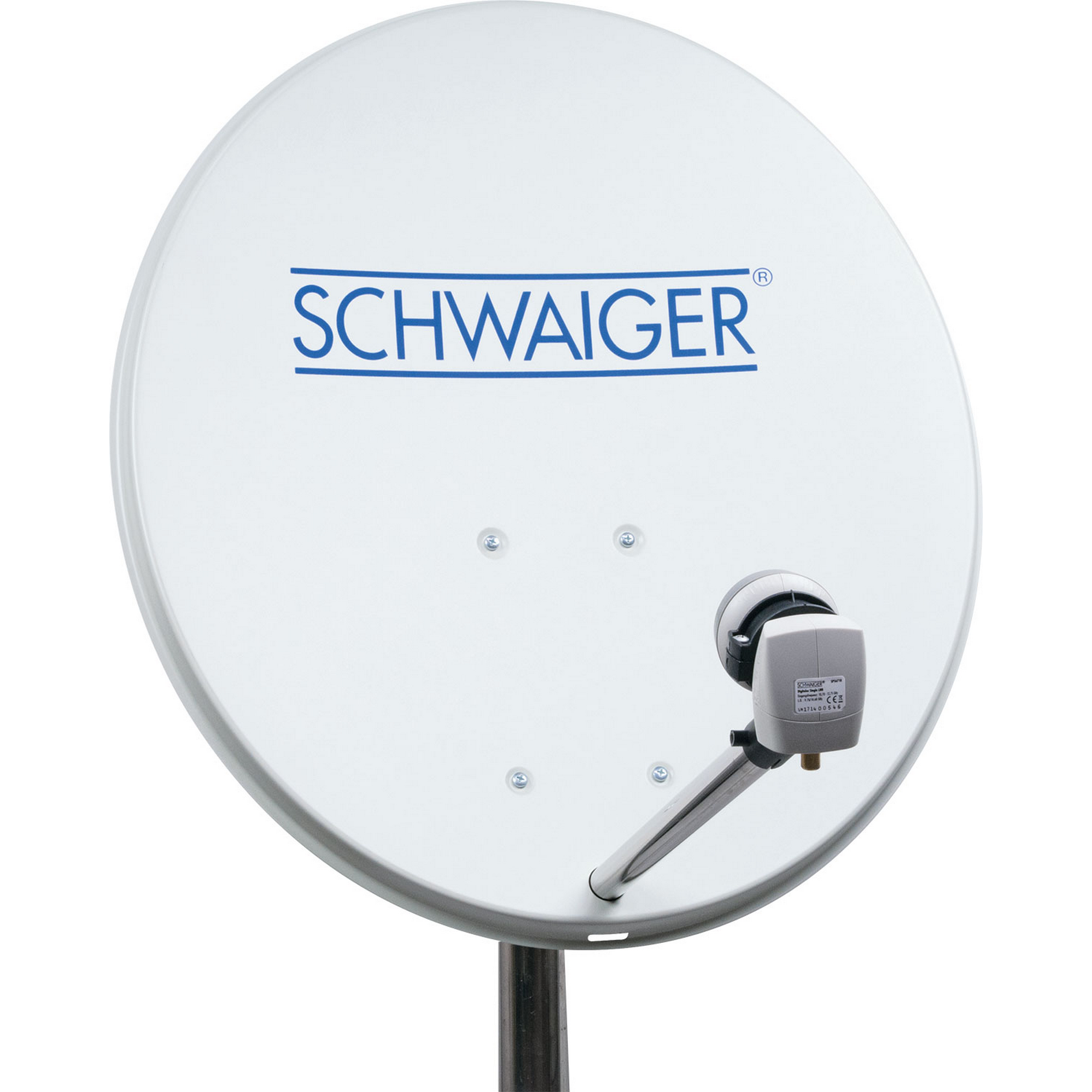 SAT-Spiegel Stahl hellgrau Ø 55 cm