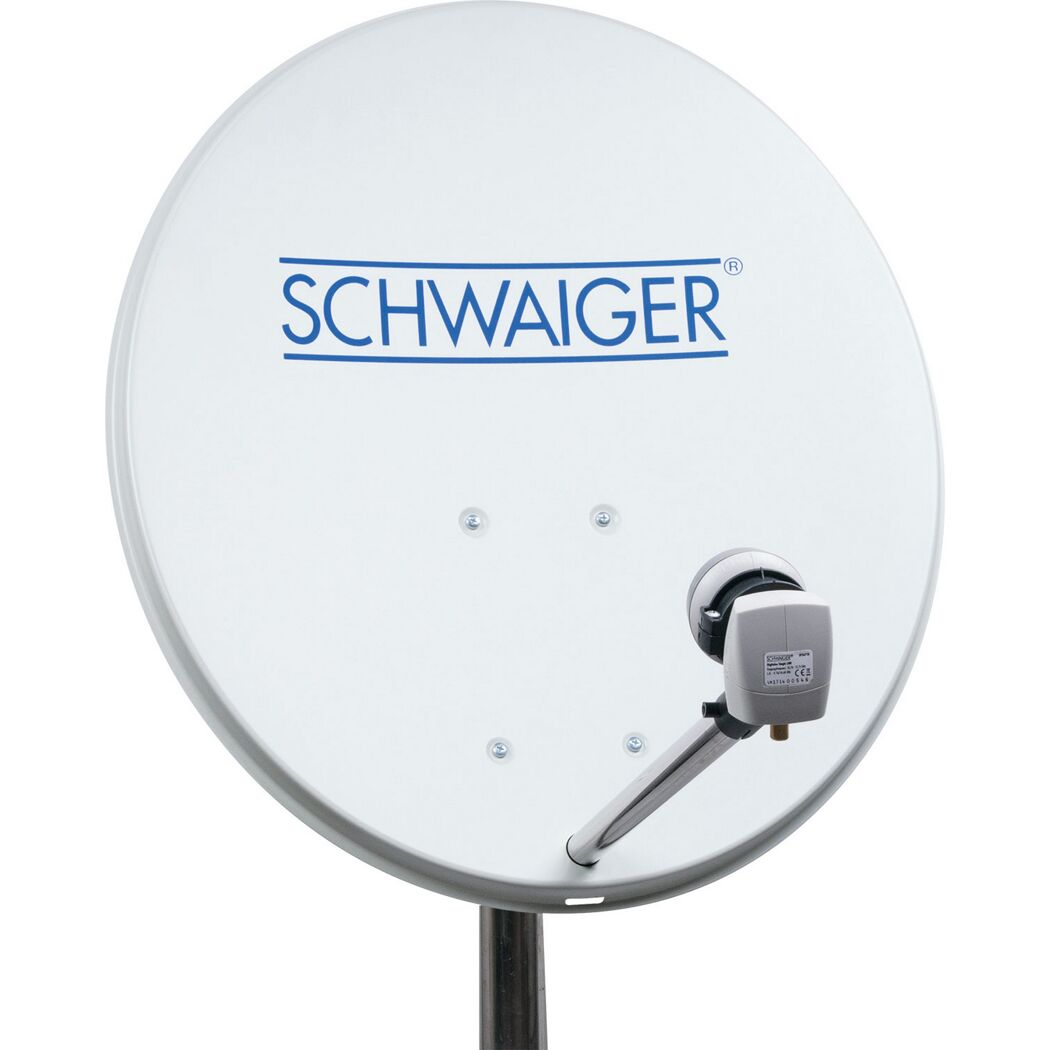 SAT-Spiegel Stahl hellgrau Ø 55 cm