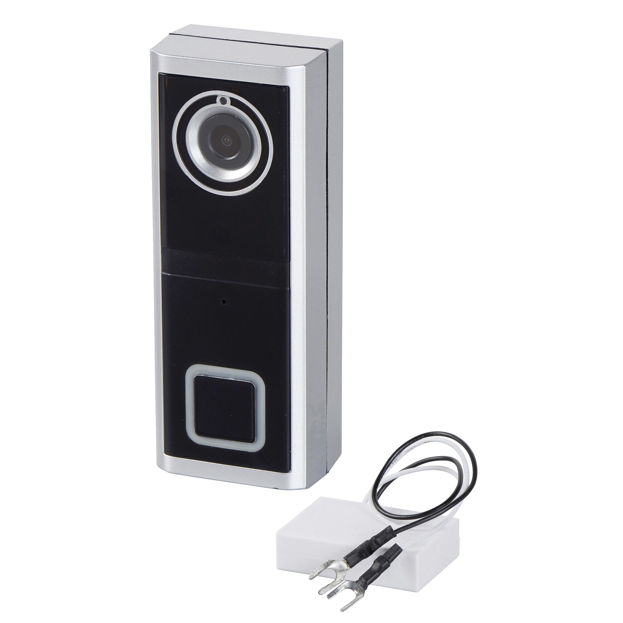 Drahtlose Video-Türklingel mit Kamera und Klingelknopf