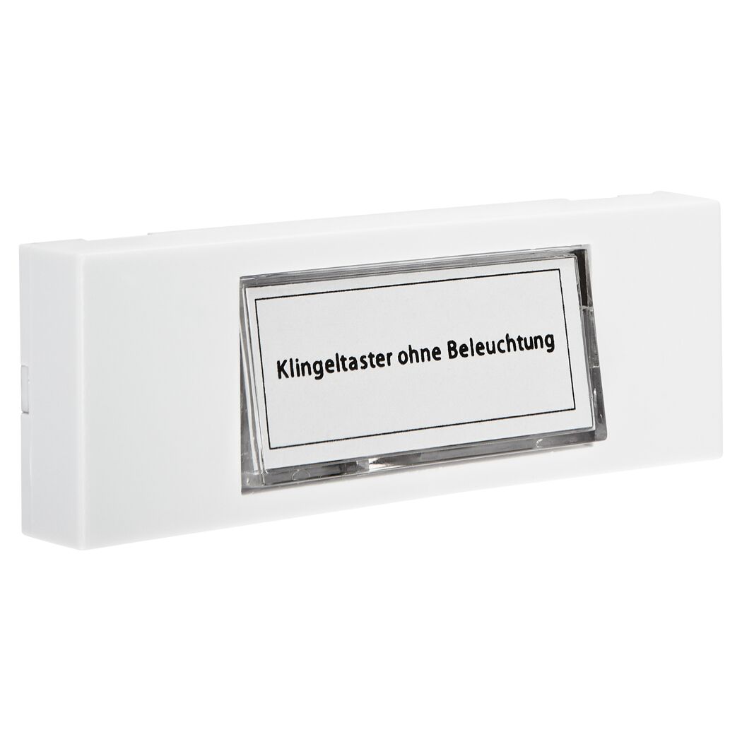 weißer Klingeltaster ohne Beleuchtung