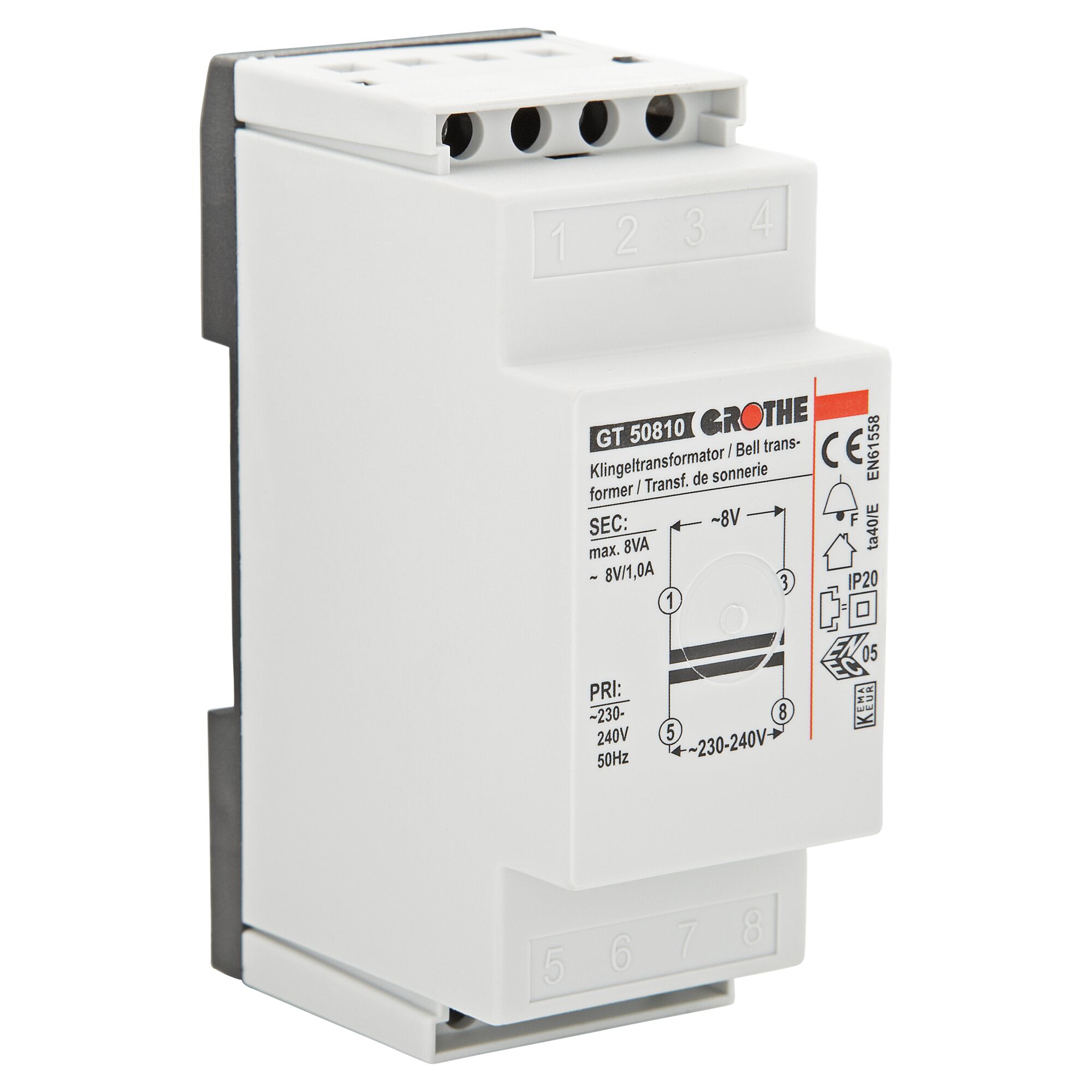 Grothe Klingeltransformator 8V
