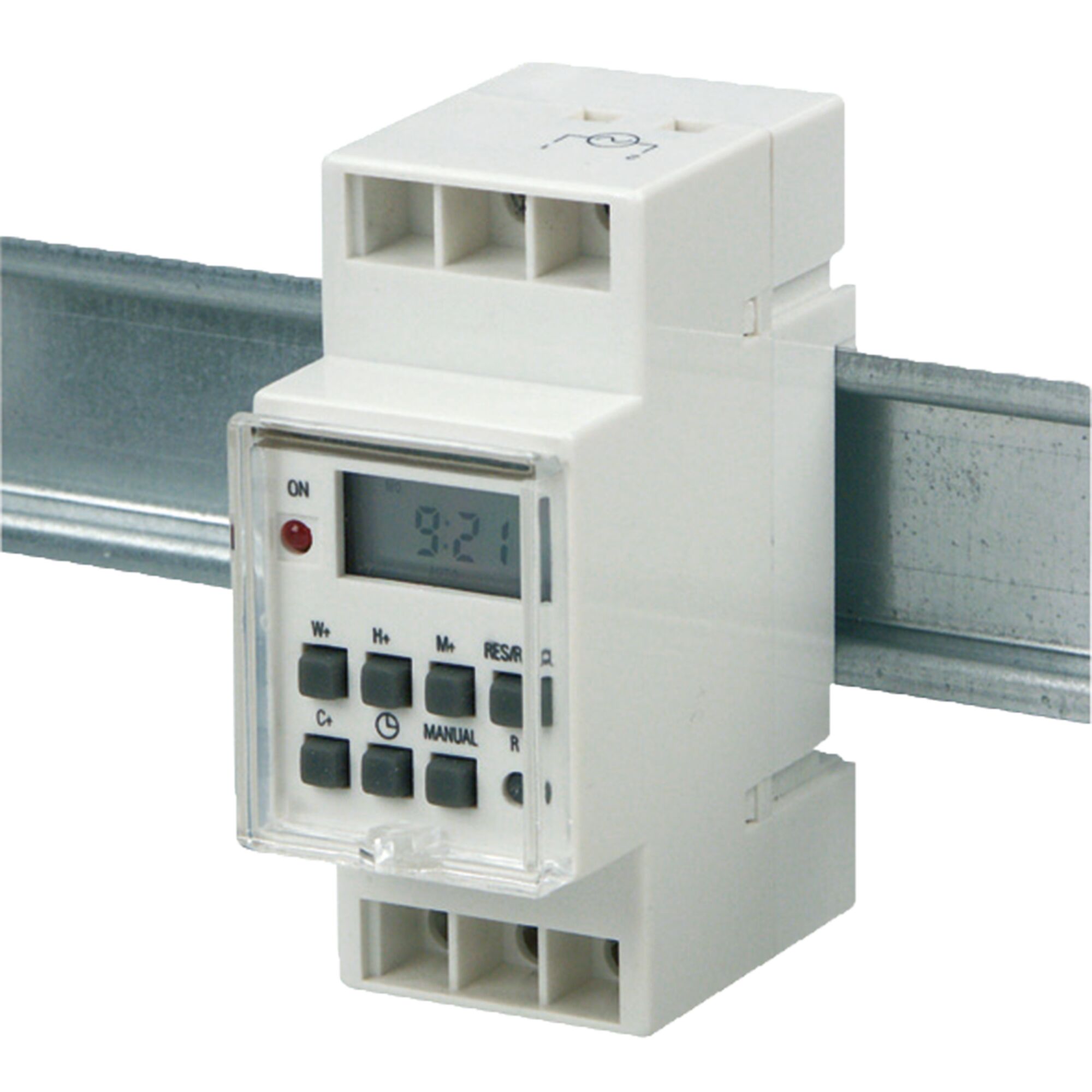 Digitale Zeitschaltuhr mit Display und Tasten