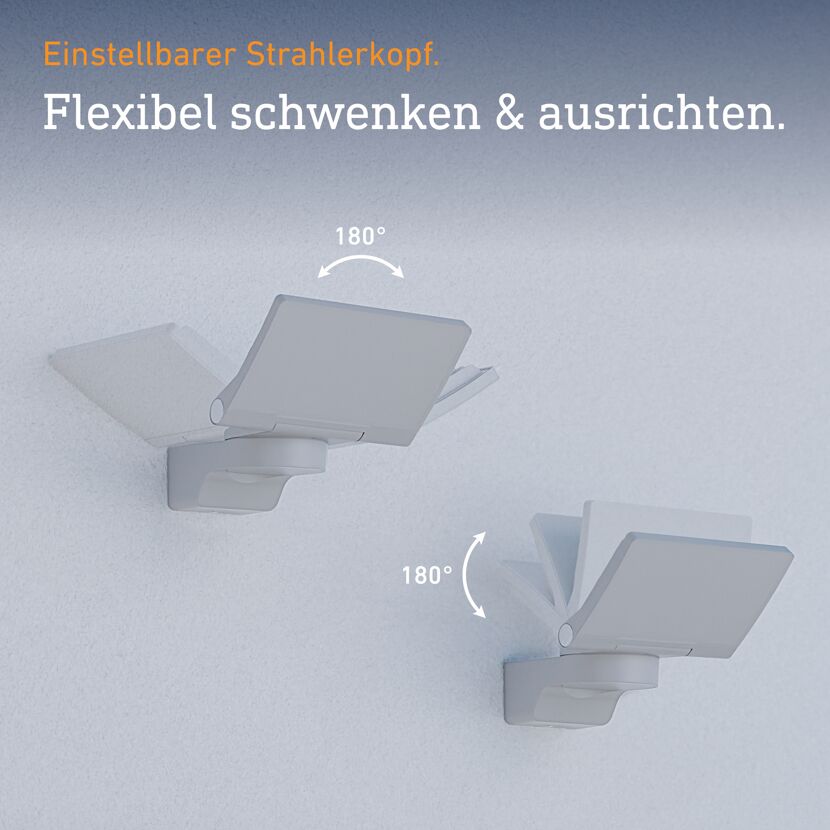 LED-Außenwandstrahler 'XLED home 2' 13,7 W 1550 lm warmweiß IP 44 18 x 18,1 cm