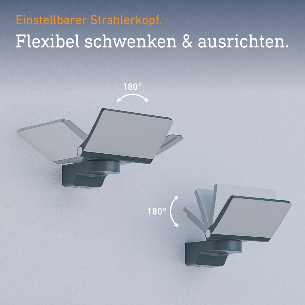 LED-Außenwandstrahler 'XLED home 2' 13,7 W 1550 lm warmweiß IP 44 18 x 18,1 cm
