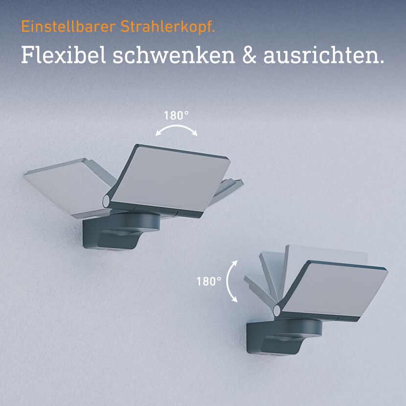 LED-Strahler 'XLED Home 2' schwarz 180 x 181 x 161 mm