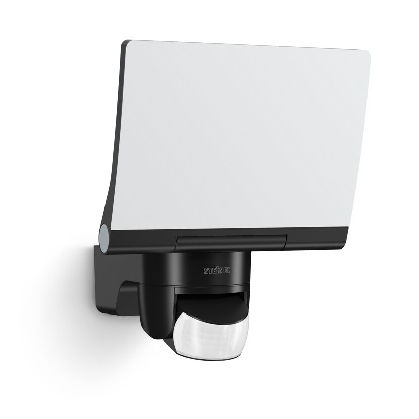Schwarzer Steinel Sensor-LED-Strahler XLED Home 2 XL