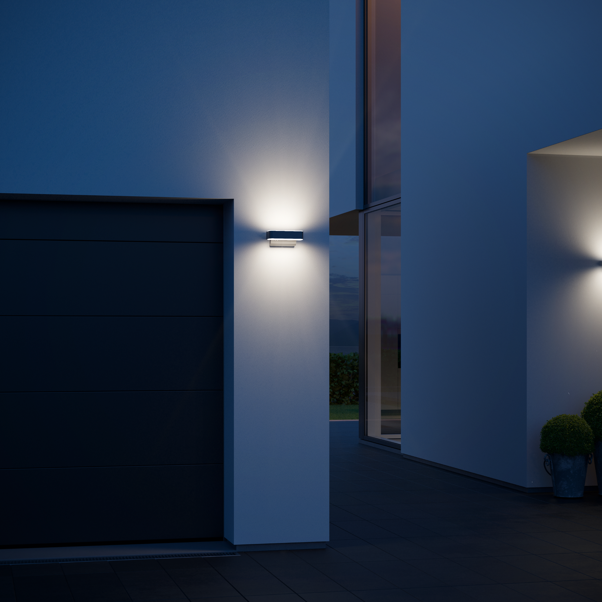 LED-Außenleuchte 'L 810 S' iHF LED anthrazit mit Bewegungsmelder + product picture