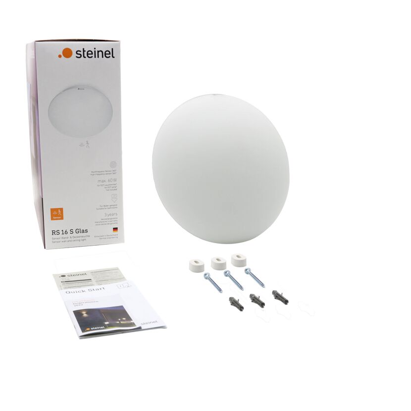 LED-Deckenleuchte 'RS 16 LED S' mit Bewegungsmelder weiß Ø 27,5 x 9,5 cm 9,3 W