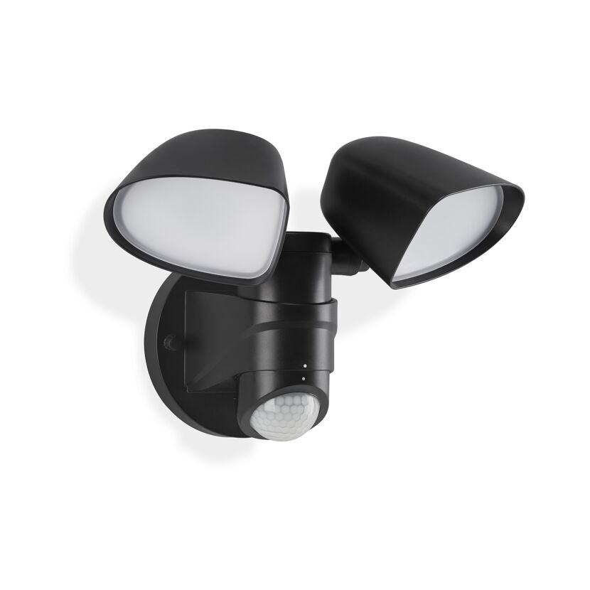 LED-Wandleuchte 'Bilbao' schwarz 1000 lm