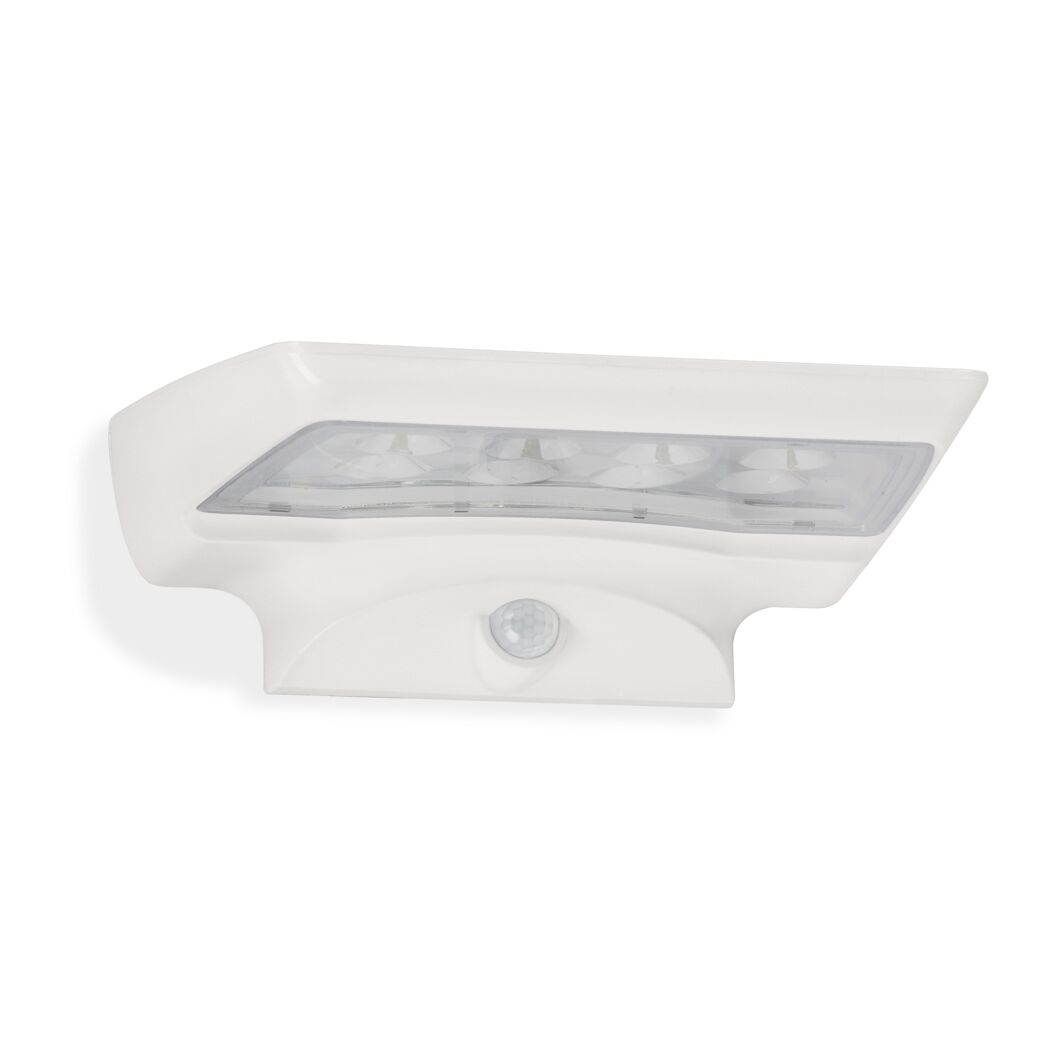 Solar-Außenwandleuchte 'Oulu' mit Bewegungssensor 300 lm neutralweiß IP 44 15 x 6,8 cm