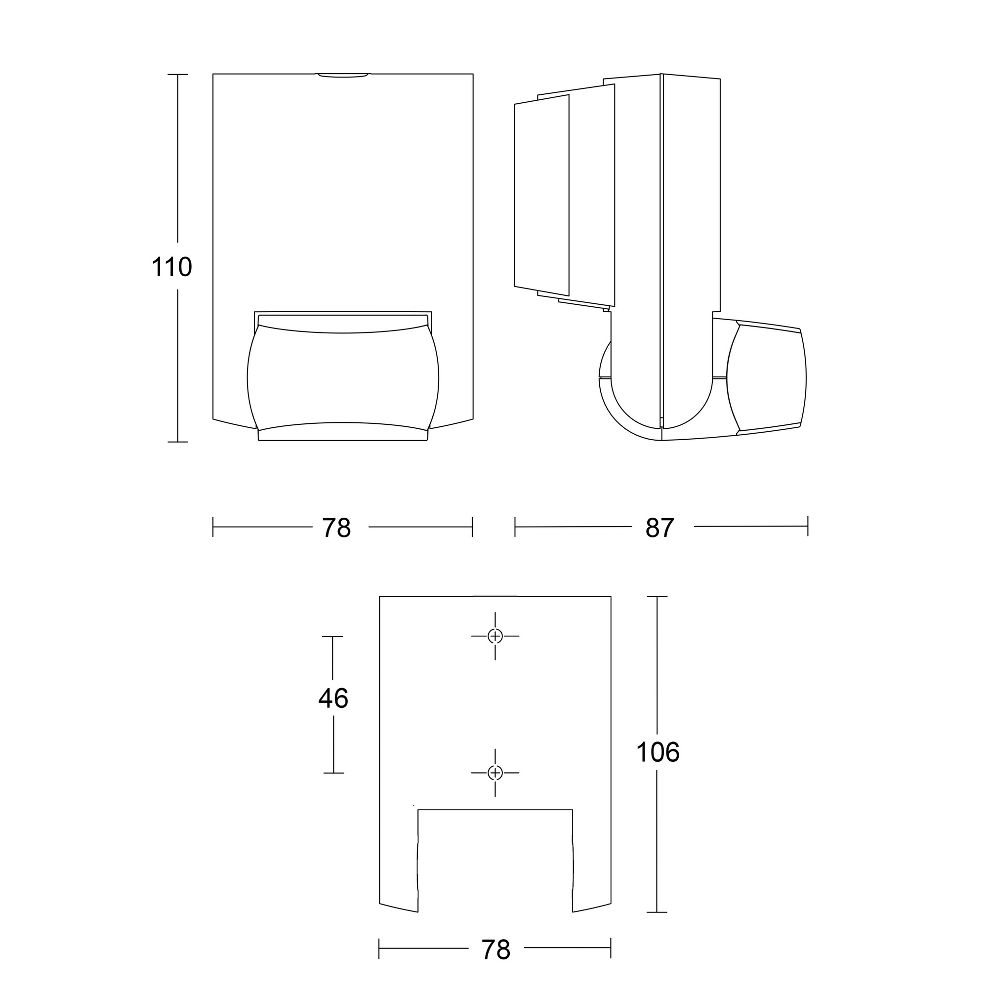 Bewegungsmelder 'IS 130-2' 130° 12 m anthrazit schwenkbar + product picture