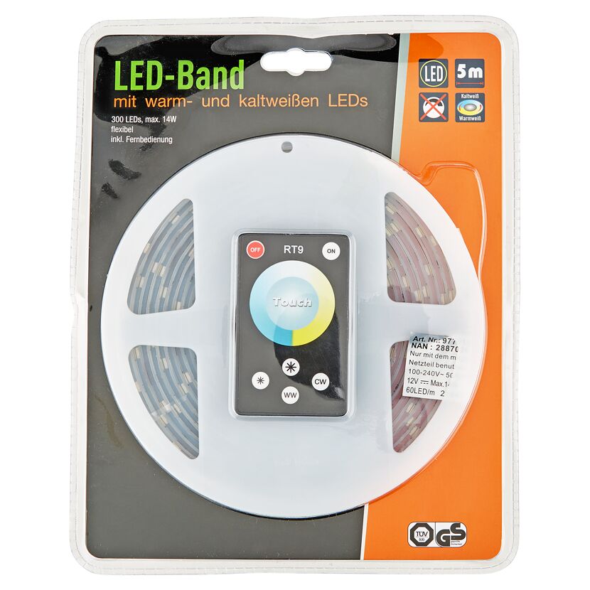LED-Band mit warm- und kaltweißen LEDs