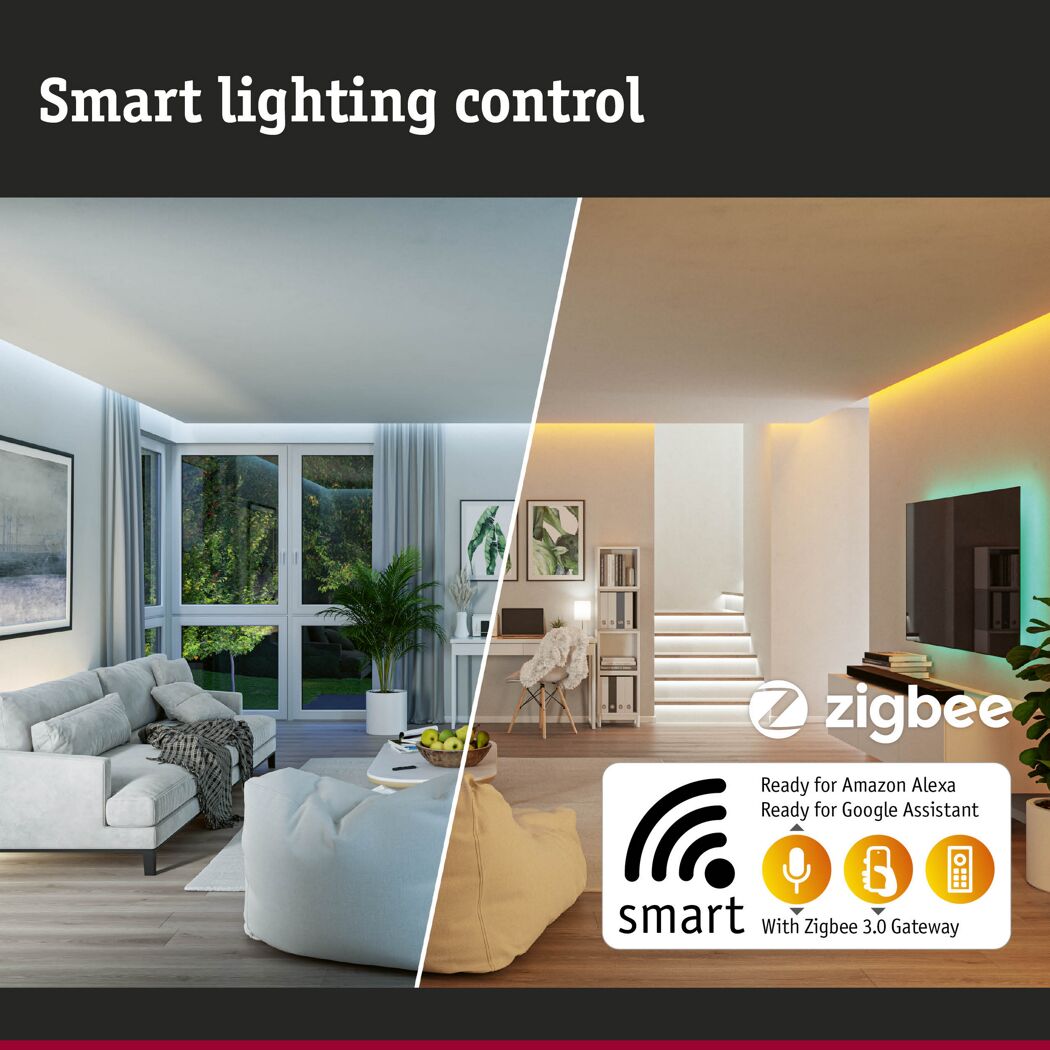Schalter 'Smart Home MaxLED' Tunable White Control max. 144 W 24 V weiß/grau
