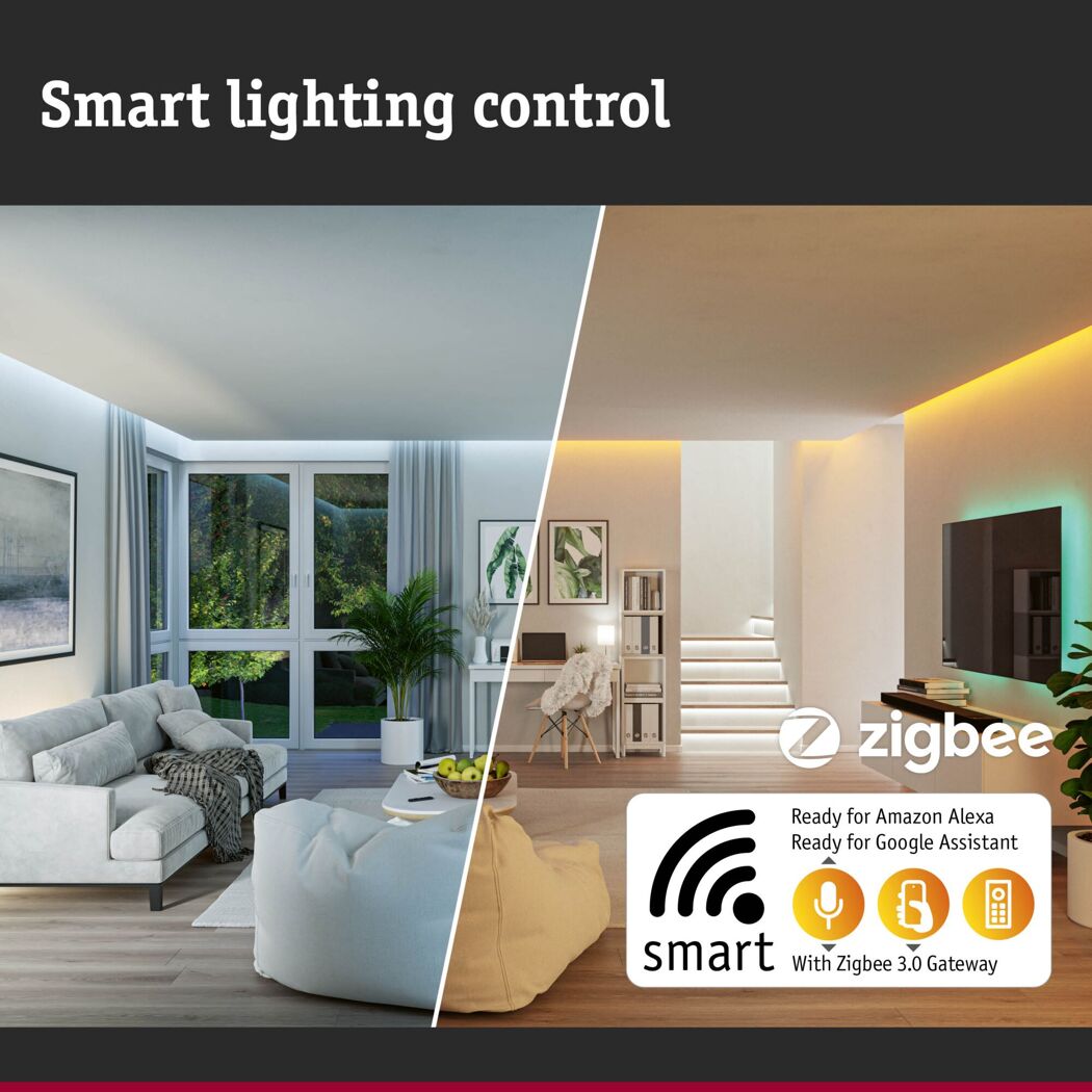Schalter 'Smart Home MaxLED' Tunable White Control max. 144 W 24 V weiß/grau