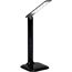 Schwarze LED-Tischleuchte Glenn mit Display