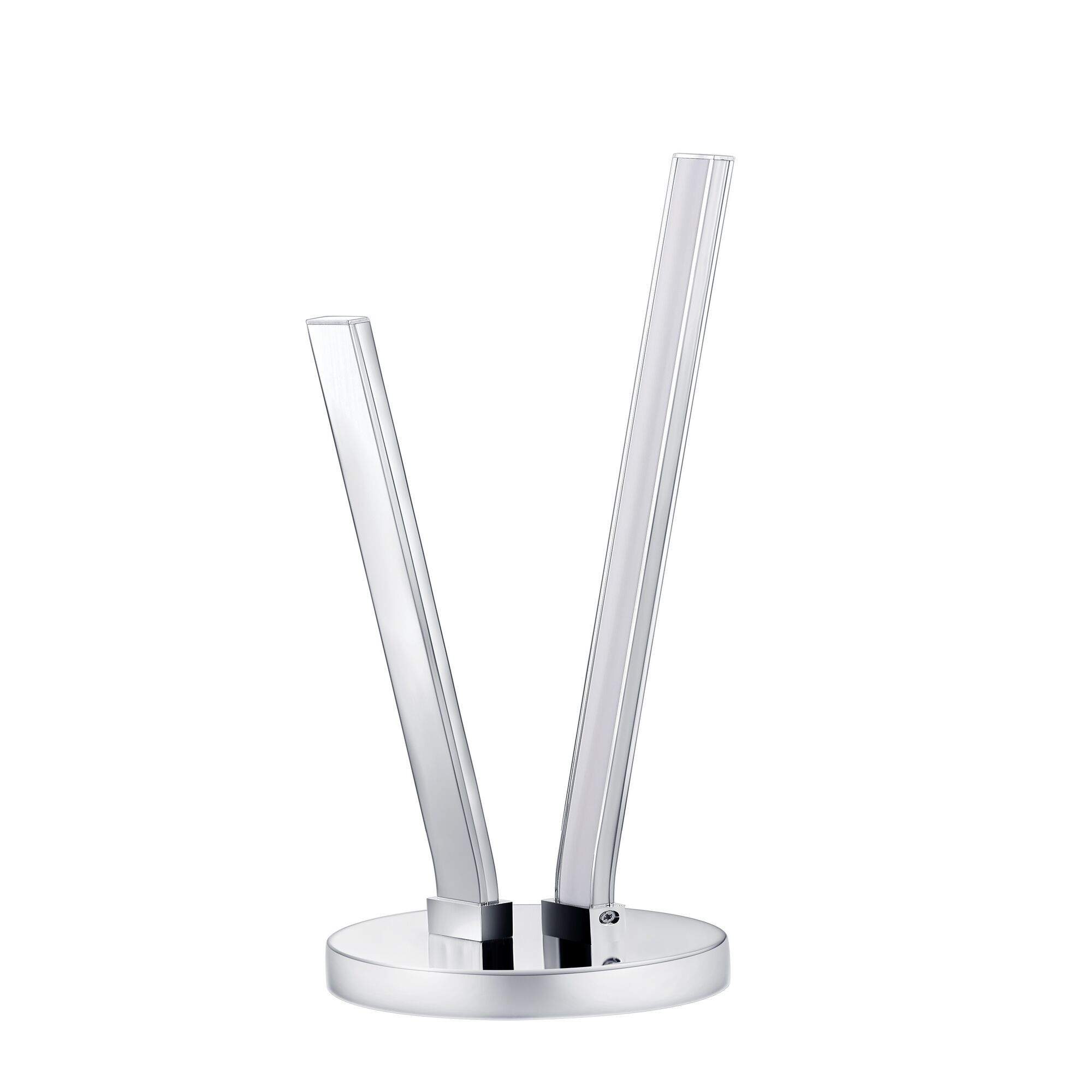 Moderne Tischleuchte Parri LED chrom/weiß