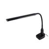 Schwarze Klemmleuchte Laroa mit LED