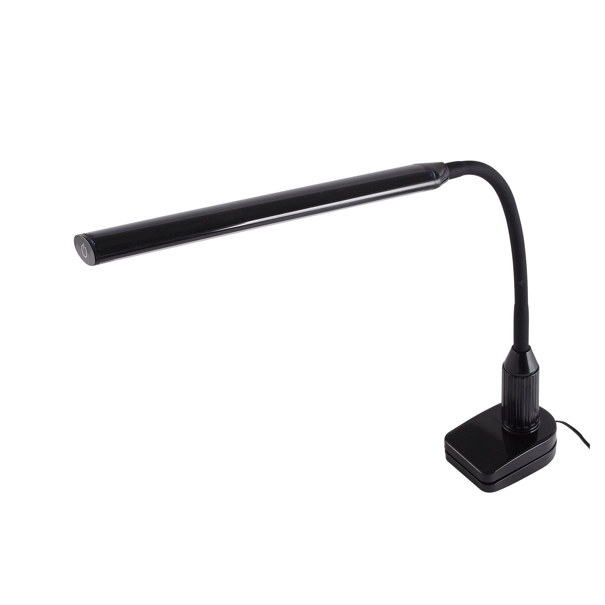 Schwarze Klemmleuchte Laroa mit LED