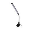 Schwarze Klemmleuchte Laroa mit LED und Touch