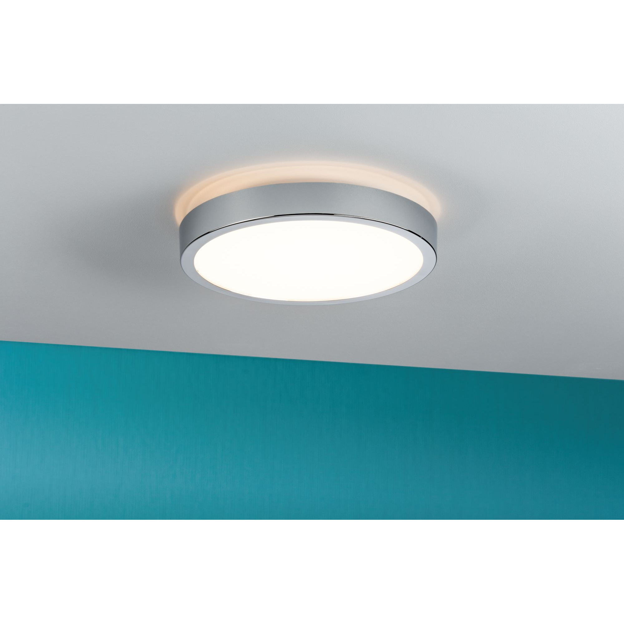 paulmann led-deckenleuchte 'aviar' ip44 20 w chrom 230 v kunststoff