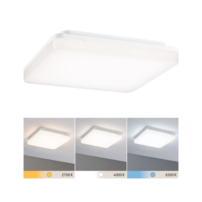 LED-Panel Cela in verschiedenen Lichtfarben.