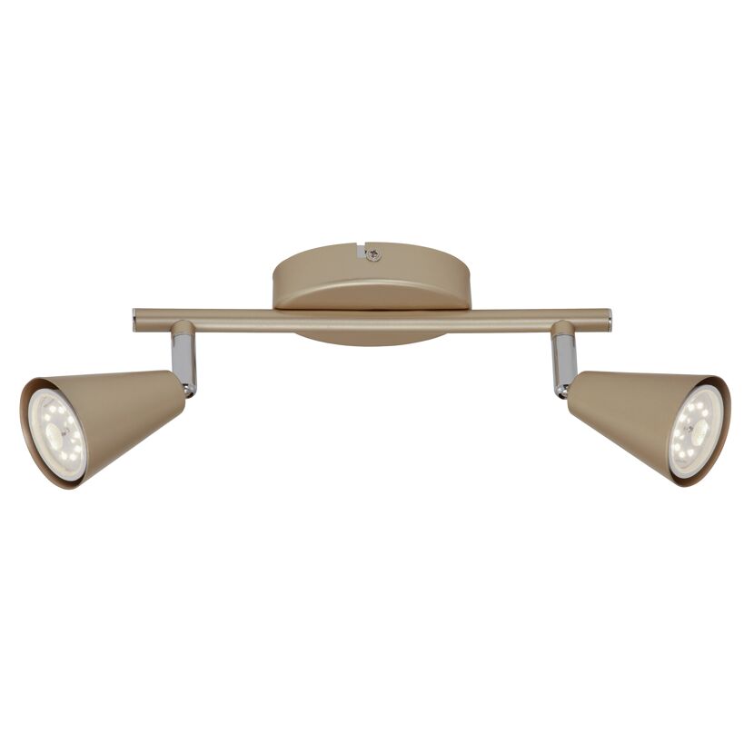 LED-Wohnraumstrahler 'Smart Gold Basic' 2-flammig 400 lm gold
