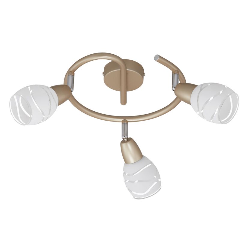Wohnraumstrahler 'Smart Gold Basic' 3-flammig max. 40 W gold