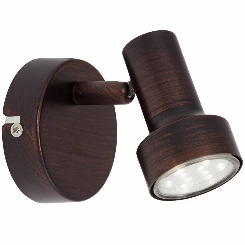 LED-Spot 'Rost' 1-flammig GU10 3 W 250 lm warmweiß Ø 8 x 9 cm