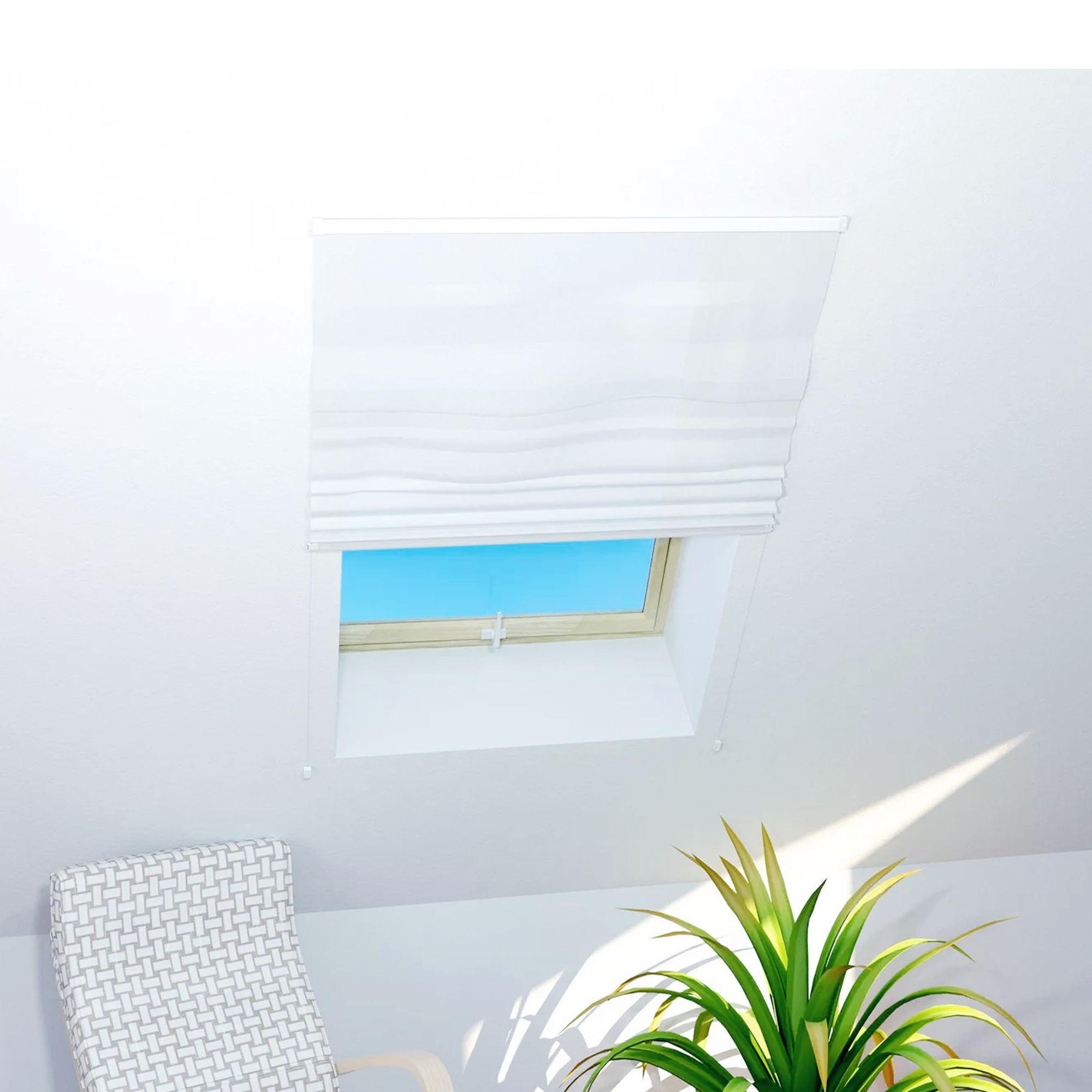 Alu-Bausatz für Dachfenster 'Basic' weiß 110 x 160 cm + product picture