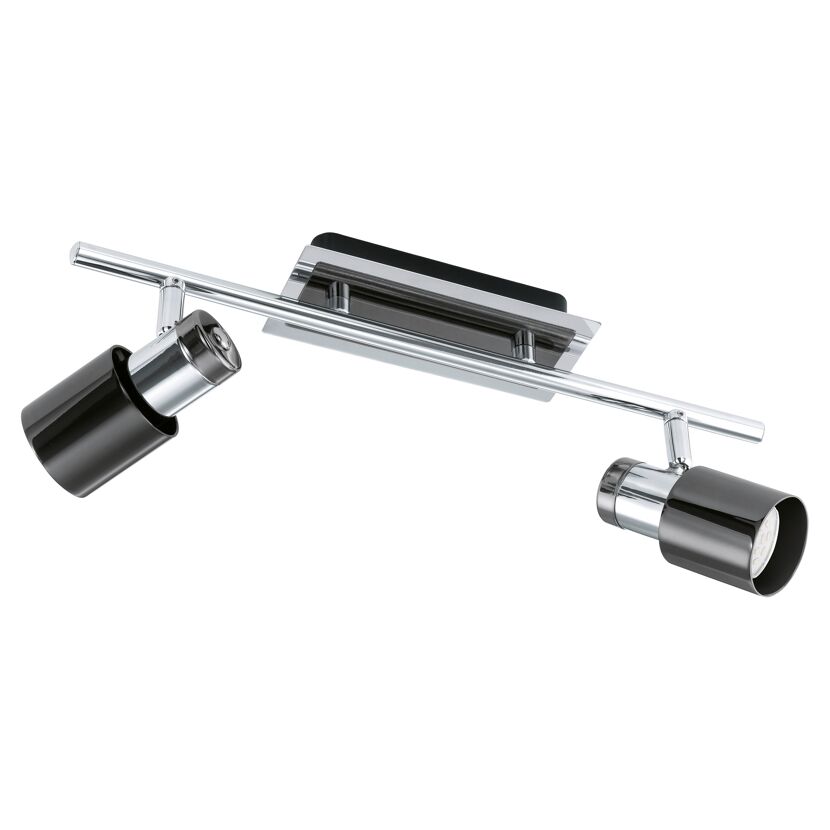 LED-Strahler Davida 2flg, chrom/schwarz