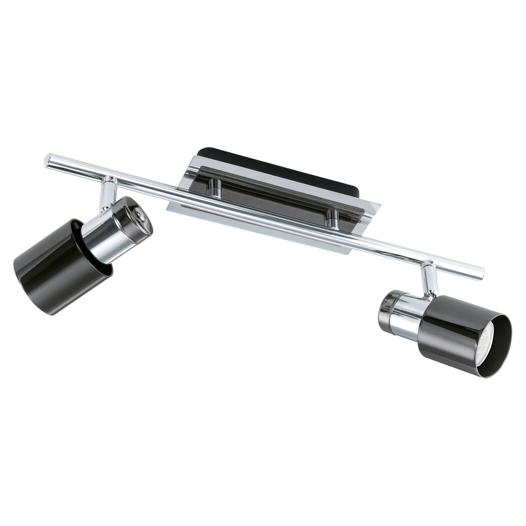LED-Strahler Davida 2flg, chrom/schwarz