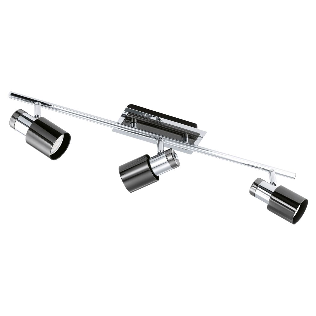 LED-Strahler Davida 3flg, chrom/schwarz
