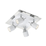 LED-Strahler 'Bright' chromfarben 4-flammig