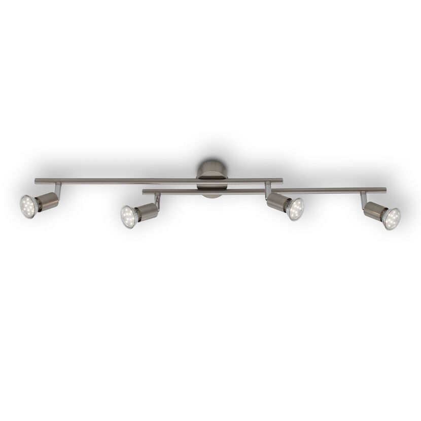Nickel-matter 4-flammiger LED-Strahler