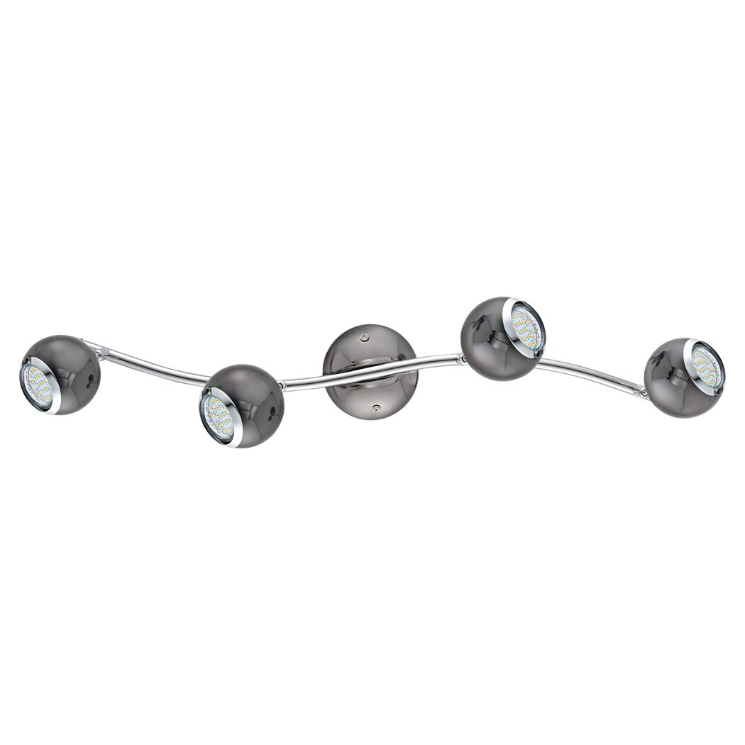 LED-Strahler Bimeda 4flg, schwarz/chrom