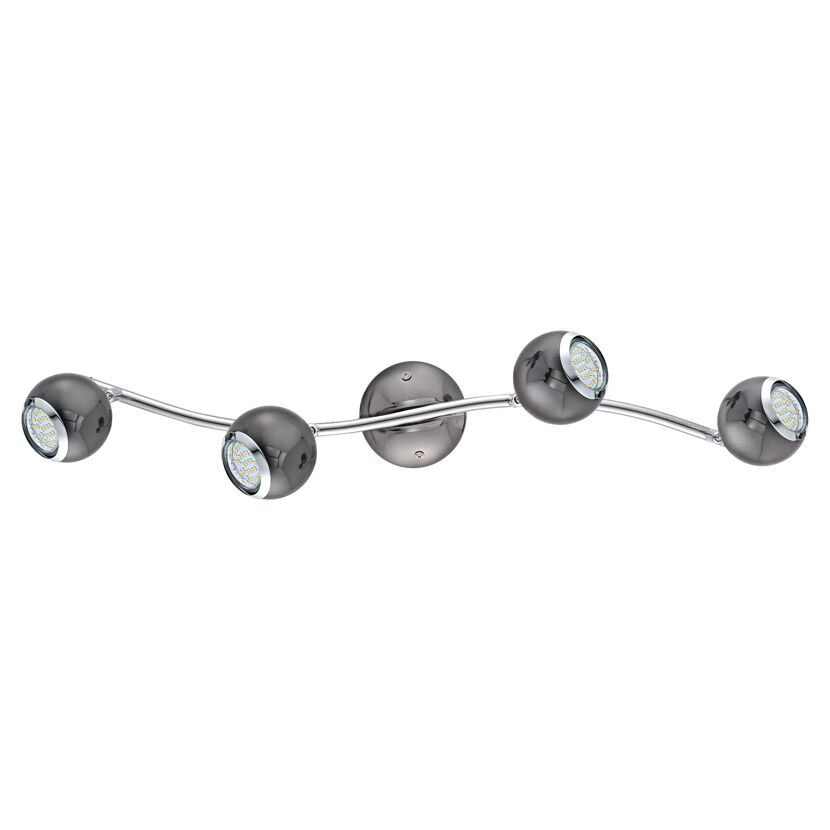 LED-Strahler Bimeda 4flg, schwarz/chrom