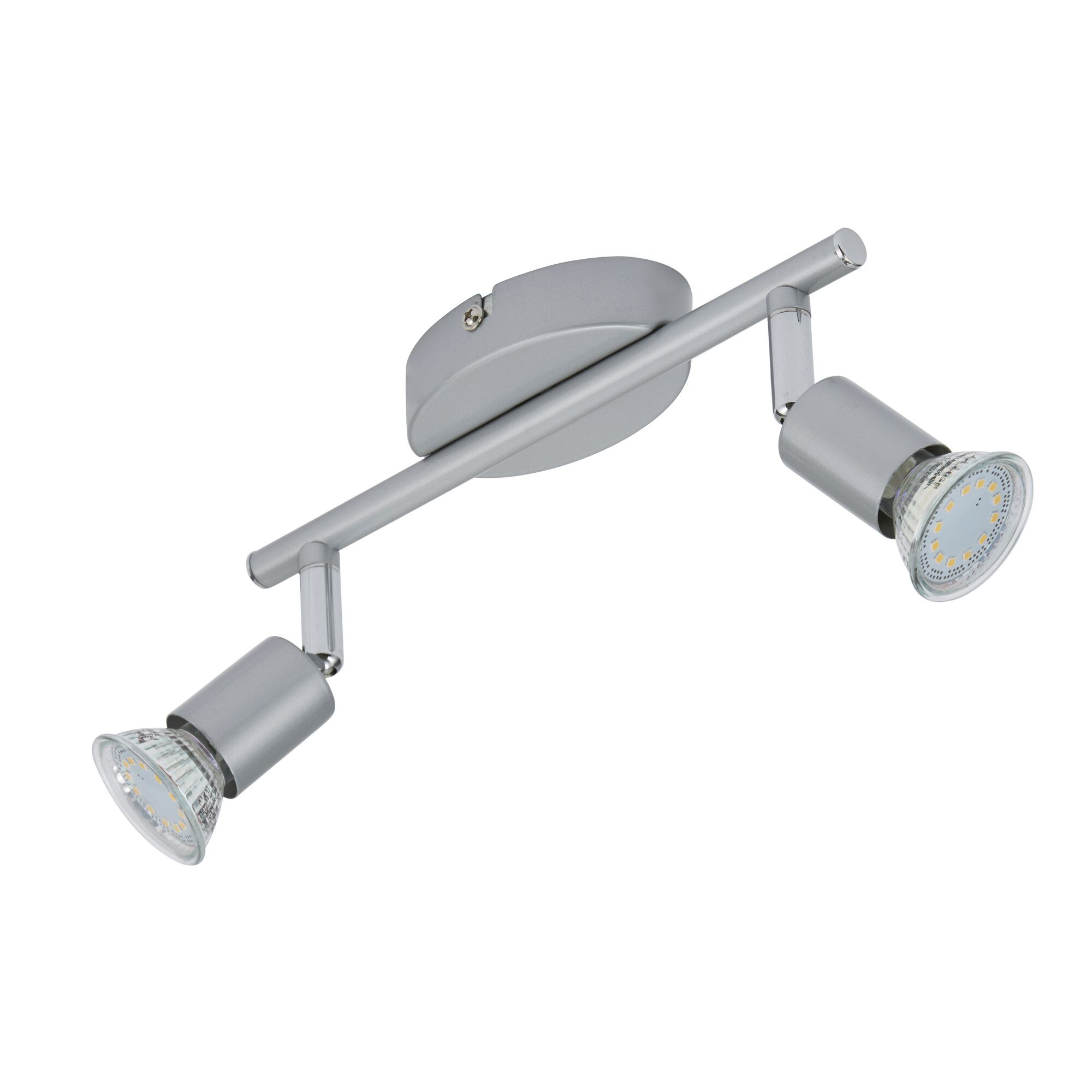 Zweiflammiger LED-Strahler in Titan