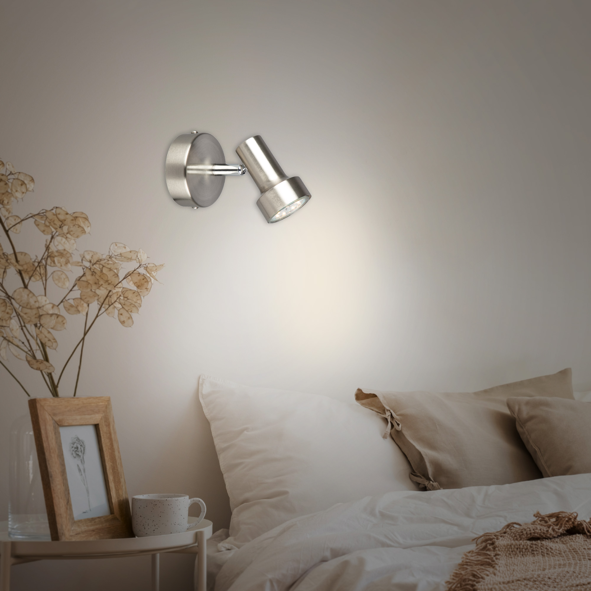 LED-Strahler 'Sub' nickelfarben 1-flammig