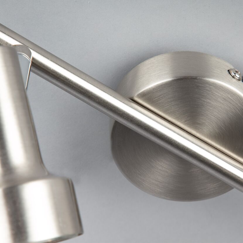 LED-Strahler 'Sub' nickelfarben 2-flammig