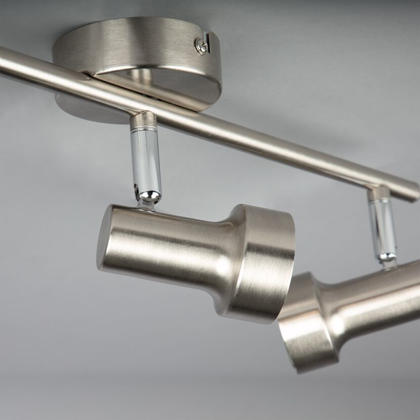 LED-Strahler 'Sub' nickelfarben 3-flammig