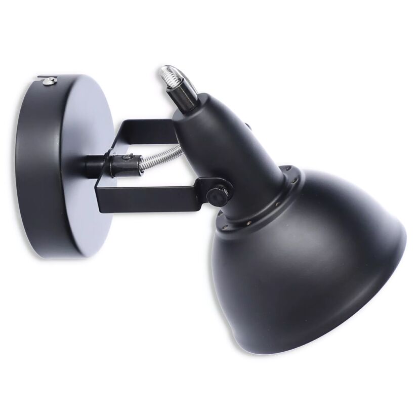 Schwarze flexible Wandleuchte