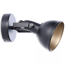 Wandstrahler 1-flammig schwarz/gold Ø 105 mm