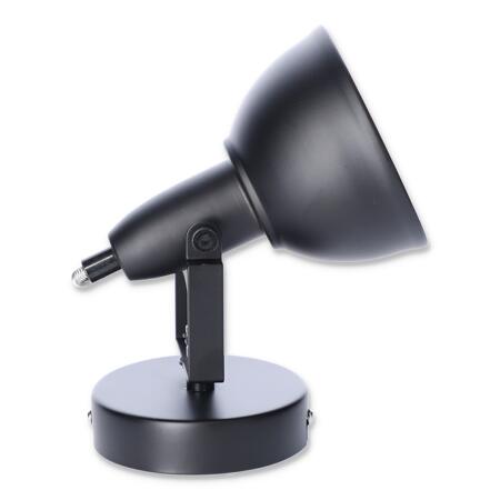 4. Bild von Wandstrahler 1-flammig schwarz/gold Ø 105 mm