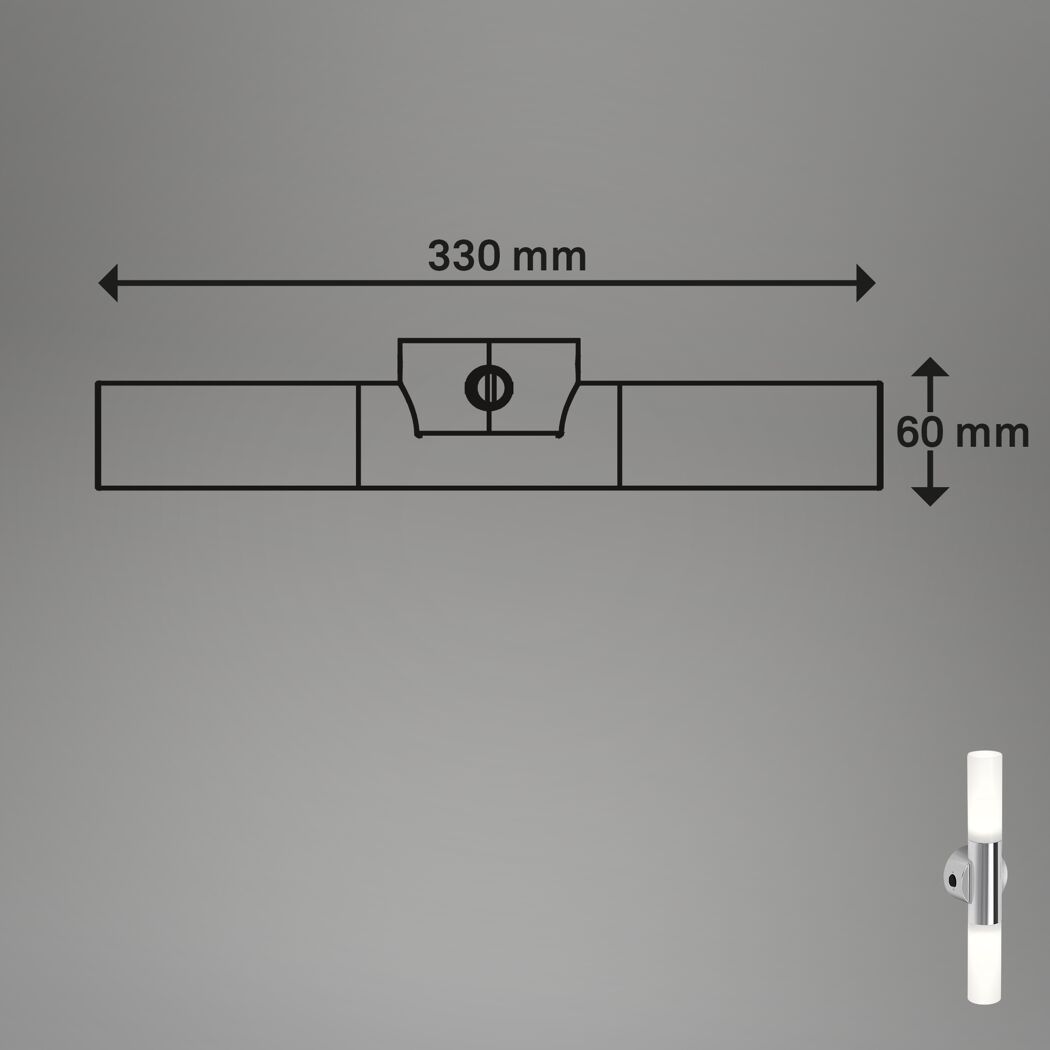 Spiegelleuchte E14 9 W