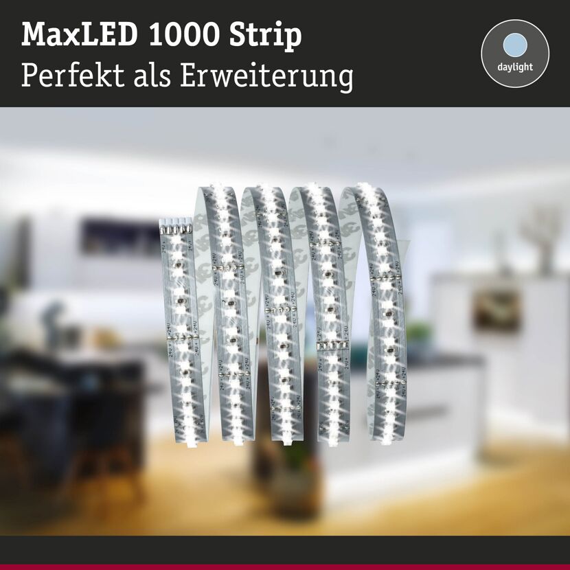 Function Max LED 1000 Strip 1 m Tageslichtweiß 11,5 W 24 V Silber