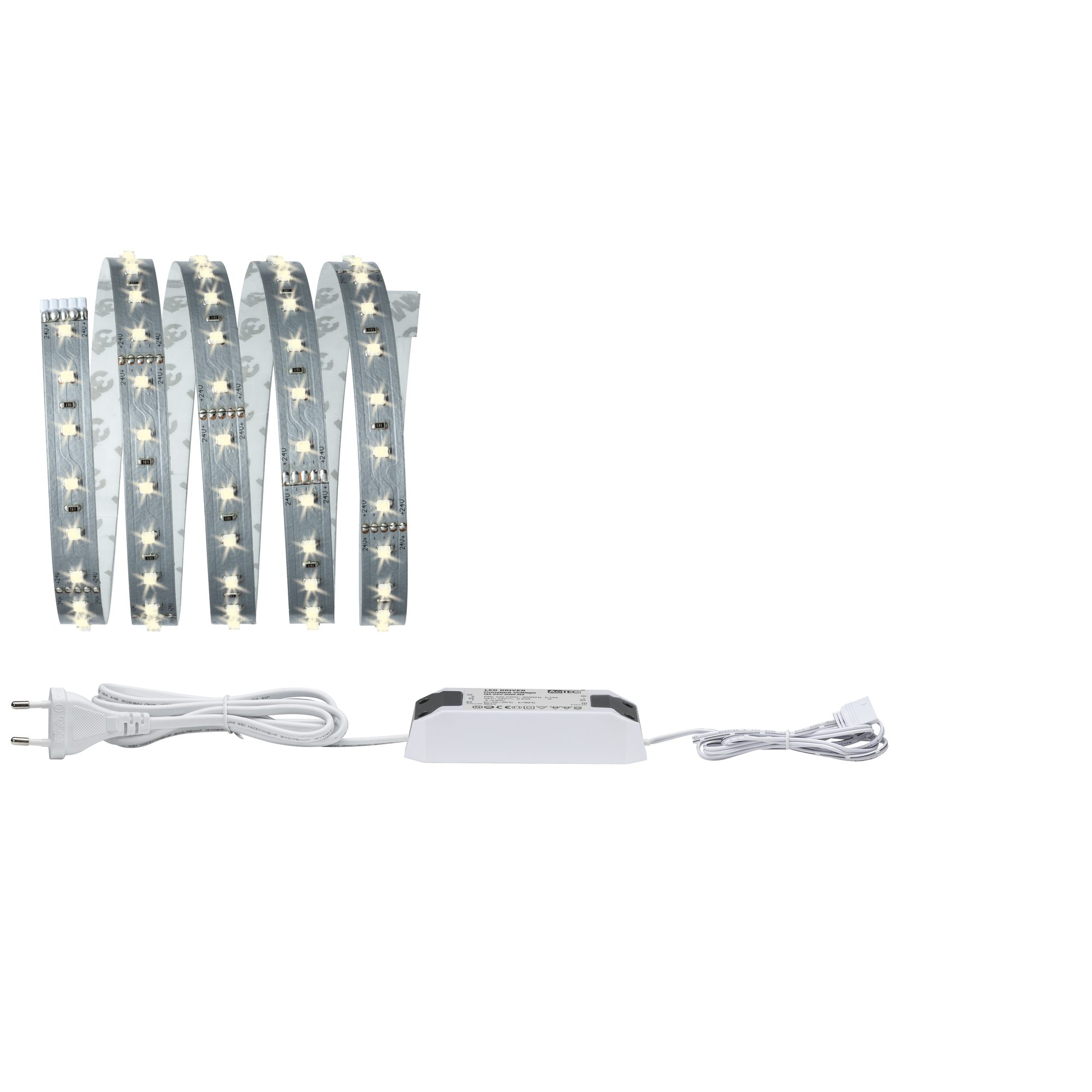 Function MaxLED 500 Basisset 1,5 m warmweiß 10 W 230/24 V 20 VA Silber + product picture