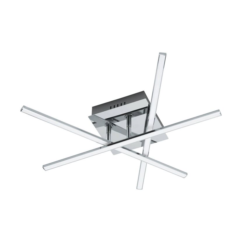 LED-Deckenleuchte 'LASANA 1' chromfarben 50 x 16 x 9,5 cm